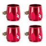 MISHIMOTO 4 HEX FINISHER CLAMPS 6MM - RED
