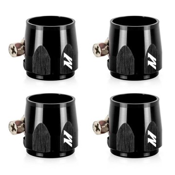 MISHIMOTO 4 HEX FINISHER CLAMPS 8MM - BLACK