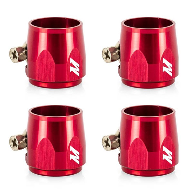 MISHIMOTO 4 HEX FINISHER CLAMPS 10MM - RED